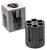 Caliber Gourmet CBG1007BK Caliber Gourmet Cylinder Pen Holder Black Aluminum 3.25 x 2.75 Pistol Cylinder - CBG1007BK