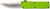 CobraTec Knives ZBGCTLWDNS Lightweight  3.25 OTF Drop Point Plain D2 Steel BladeZombie Green Aluminum Handle Includes Pocket Clip - ZBGCTLWDNS