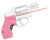 Crimson Trace 0134801 LG105 Pink Lasergrips  Red Laser Smith  Wesson JFrame Round Butt - 134801