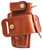 Galco IRO212 Ironhide  OWB Tan Leather Belt Slide Fits 1911 Ambidextrous - IRO212