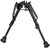 Harris Bipods 1A2BR2 NonSwivel BR Swivel Stud 69 Black SteelAluminum Self Leveling Legs Rubber Feet No Sling Stud Provision - 1A2BR2