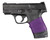 Hogue 18006 HandAll Jr. Grip Sleeve made of Rubber with Textured Purple Finish for Ruger LCP - 18006