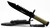 Humvee Adventure Gear HMVKFXB02 NextGen Survival Knife  7.50 Fixed Sawback Plain Black Stainless Steel Blade Black Textured Rubber Handle Includes Sheath - HMVKFXB02