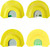 HS Strut STR05930 Premium Flex 4 Diaphragm Call Attracts Turkey Species Yellow Contains 4 Calls - STR05930