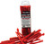 KleenBore UT221RED20PK Double End Brush Utility Brush Red Nylon 20 Pack - UT221RED20PK
