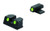 Meprolight USA 101103101 TruDot  Green Tritium White Outline Front SightGreen Tritium White Outline Rear Sight Sig Sauer PSeries - 101103101