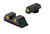 Meprolight USA 102243301 TruDot  Green Tritium White Outline Front SightOrange Tritium White Outline Rear Sight Glock 17192223 - 102243301