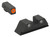 Meprolight USA 402243137 HyperBright  Green Tritium Orange Outline Front SightGreen Tritium Black Outline Rear Sight Glock 1717L1922 - 402243137
