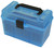 MTM CaseGard H50RMAG24 Deluxe Ammo Box  for 7mm RemMag 300 Win Mag Clear Blue Polypropylene 50rd - H50RMAG24