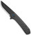 Outdoor Edge VX430A Razor VX4 EDC 3 Folding Drop Point Plain Black Oxide 420J2 SS Blade Black Textured Carbon FiberG10 Handle - VX430A