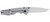 S.O.G SOG14180157 Flash FL 3.40 Folding Drop Point Plain Satin 4116 Stainless Steel BladeSilver Stainless Steel Handle Includes Pocket Clip - SOG14180157