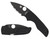 Spyderco C230GPBBK Lil Native  2.42 Folding Plain Black DLC CPM S30V SS BladeBlack Textured G10 Handle Includes Pocket Clip - C230GPBBK