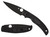 Spyderco C244PBBK Native Chief Lightweight 4.02 Folding Plain Black DLC CTS BD1N SS BladeBlack Textured FRN Handle Includes Pocket Clip - C244PBBK
