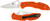 Spyderco C11FPOR Delica 4 Lightweight 2.88 Folding Plain Satin VG10 SS BladeOrange BiDirectional Texturing FRN Handle Includes Pocket Clip - C11FPOR