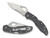 Spyderco BY04PSBK2 Byrd Meadowlark 2 Lightweight 2.87 Folding Drop Point Part Serrated 8Cr13MoV SS Blade Black  Textured FRN Handle Includes Pocket Clip - BY04PSBK2