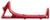 Strike LINKCFGRED Link Curved ForeGrip ARPlatform Red Aluminum - LINKCFGRED