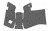 Talon Grips 382R Adhesive Grip  Glock Gen5 192325323844 wNo Backstrap Black Textured Rubber - 382R