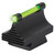 TruGlo TGTG95500RG 38 Dovetail Front Sight  Black 0.500 Green Ramp for Rifle - TGTG95500RG