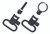 Uncle Mikes 13312 Full Band Swivel Set Quick Detach 115 CF Blued 1.25 Loop for Lever Action Winchester  Marlin - 13312