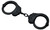 Uzi Accessories UZIHCEUBCNIJ Handcuffs NIJ Black Steel Includes 2 Keys - UZIHCEUBCNIJ