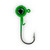 ACC Crappie Stix - Crappie Jig Heads 1/16oz Green 8pk -