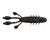 Netbait - Hextek Eko Craw 3.5in 10pk Black Red Fla -