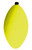 Betts - Oval Foam Float W/peg 2.5in Yellow 100bg -