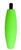 Betts - Cigar Peg Foam Float 2.5in Green 100bg -