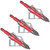 Allen 14696 Photon Broadhead Stainless Steel Blades Red 3 Pack - 14696