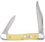 Case 00109 Pen 2.501.87 Folding Clippen Plain Tumble Polish Chrome Vanadium Steel Bladeyellow Synthetic Handle - 109