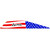 Bohning Alpha Vanes - American Flag 100 pk. - 101062AF28