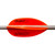 Flex Fletch Quad X Vanes - Blaze Orange 50 pk. - QUA50FBZ