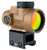 Trijicon 2200349 Mro Sd Coyote Tan 1x25mm 2 Moa Green Dot Reticle Lower 13 Cowitness Mount