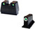Hiviz Gmng212 Cowitness Tritium Night Sight Set Green Fits Glock Mos Models 9mm40 Sw357 Sig