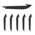 Outdoor Edge Rr35k6c 3.5 Drop Pnt Blade Pk