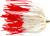 C&H CH-KR30U King Buster Kingfish - Pro-Rig, 1/8 oz Head, White/Red - CH-KR30U