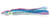 Boone 74105 Squid Skirt 4 1/4" 10 - Pk, Blue Silver Pink Stripe, 4 1/4" - 74105