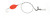 Sea Striker FBS3-R Bluefish Rig - 7/0 Plain Hook, Red 2" Oval Float - FBS3-R