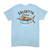 Calcutta WavMar-Glac-L Wave Marlin - Short Sleeve Garmet Dyed T-shirt Lt - WAVMAR-GLAC-L