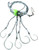 Calcutta CDD12/15 Deep Drop Rig - #12/15 5-Drops - CDD12/15