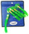 Fish Razr FR321 Daisy Chain, Green - Sparkle, 4 squid with Chugger - FR321