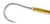 Sea Striker SS348G Gold Anodized - Aluminum Gaff 3" Stainless Hook 4' - SS348G