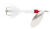 Rooster Tail - Treble Hook Spinner - 1oz White/red Head - 218-WHR
