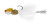 1Standard - 1 Standard 1/8oz 2pk Minno Hair Sickle Jig - Goldy White