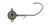 1Standard - 1Standard 1/16oz 2Stacker Head Sickle 3pk - Bare Shad