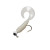 Arkie Rigged Curl Tail Grub 1/8oz #1 - White