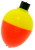 Betts Plastic Snap On Pear 7/8" Fl Or/Yel 50Pk