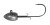 Big Bite Baits Swimmer Head 4pk - Black Splatter Back