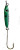 Bink's Minnow Spoon (Single Hook) 1/4oz - White/Flourescent Green Back