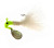 Blakemore Original Marabou Road Runner 1/8oz 12/card - Chartreuse/White